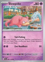 Slowpoke 085/193 reverse holo Paldea evolved, Ophalen of Verzenden, Nieuw, Losse kaart, Foil