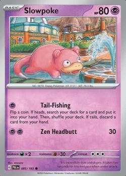 Slowpoke 085/193 reverse holo Paldea evolved, Ophalen of Verzenden, Nieuw, Losse kaart, Foil