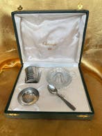 Christofle - Bestekset (4) - Verzilverd, Glas -