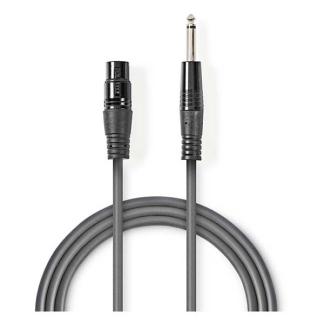 XLR naar jack 6.35 mm kabel | V  M | Nedis | 1.5 meter, Verzenden, Nieuw