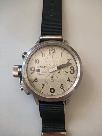 U-Boat - Flightdeck Chronograph Automatic - Zonder, Sieraden, Tassen en Uiterlijk, Horloges | Heren, Nieuw