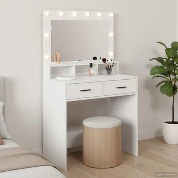 vidaXL Plafondtafel Wit 79 x 41 x 135 cm Bewerkt hout, Verzenden, Nieuw