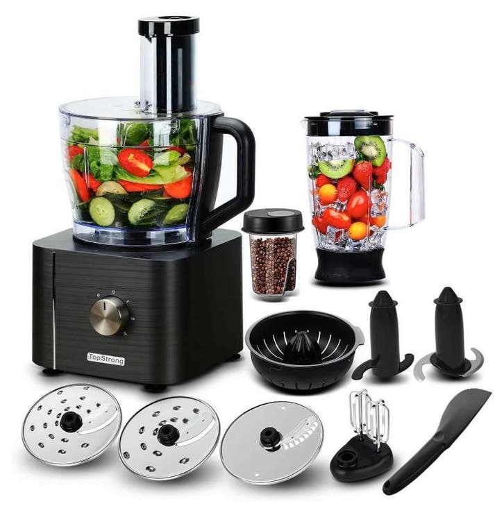 Keukenmachine 11-in-1 1100W Food Processor met Blender, Doe-het-zelf en Verbouw, Elektra en Kabels, Nieuw, Verzenden