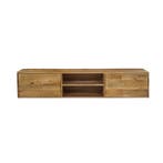Tv-meubel Mangohout Zwevend Vigo 180 cm, Verzenden, Nieuw, Overige houtsoorten, Industriële meubels