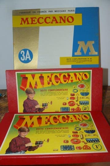 Meccano - Bouwset Boîte complémentaire 3A ,, 2A et 1A -