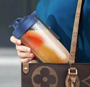 Draagbare USB Smoothie Blender – 6 Bladen, 400 ml Fles, Verzenden, Nieuw