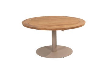 Taste by 4 Seasons Saba low tuintafel latte met teak blad Ø, Ophalen of Verzenden, Nieuw