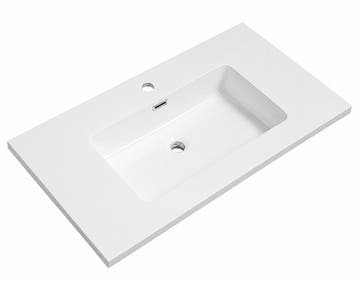 Badplaats Wastafel Angela 90 x 48 cm - Wit - Wasbak, Verzenden, Nieuw