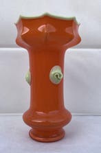 Victoriaanse glazen vaas - Vaas - Tango glas - Bloemenvaas, Antiek en Kunst, Antiek | Glas en Kristal