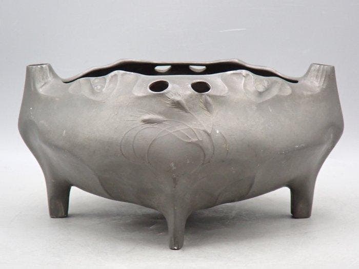 Hugo Leven - Jardinière - Art Nouveau - Tin - Rose Bowl, Antiek en Kunst, Kunst | Designobjecten