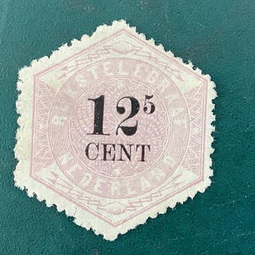 Nederland 1877 - 12,5 cent Telegraaf - NPVH TG4, Gestempeld