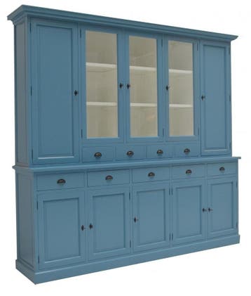 Buffetkast oud blauw Lelystad 280cm, Huis en Inrichting, Ophalen of Verzenden, Nieuw
