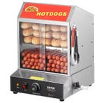 Hotdog Steamer 2-Laags RVS met Temperatuur en Display, Verzenden, Nieuw in verpakking