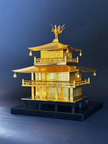 Antiek model van de Gouden Paviljoen (Kinkaku-ji) - Shwa, Antiek en Kunst