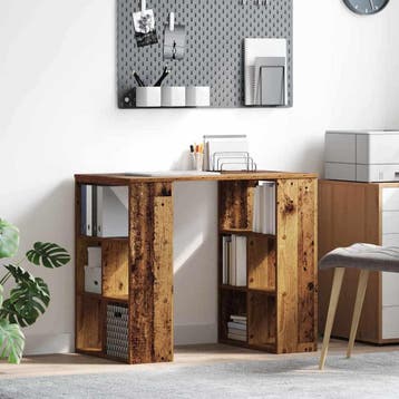 vidaXL Bureau Oud Hout Bewerkt hout 90 x 50 x 75 cm, Huis en Inrichting, Verzenden, Nieuw