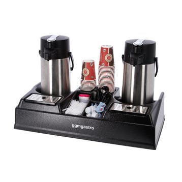 GGM Gastro | Koffiestation - voor 2 thermokannen - kunststof, Verzenden, Nieuw in verpakking, Koffie en Espresso