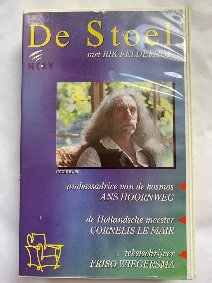 DE STOEL MET RIK FELDERHOF (VHS), Cd's en Dvd's, VHS | Film, Gebruikt, Verzenden