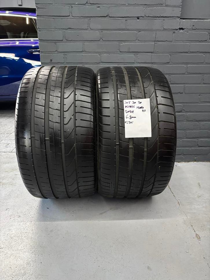 305/30/20 PIRELLI PZERO N1 6,8MM 2 STUKS €220,- (2024), Auto-onderdelen, Banden en Velgen, 20 inch, Zomerbanden, 305 mm, Personenwagen