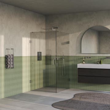 Brauer Void - Douchecabine met Draaideur - Helder Glas -, Ophalen of Verzenden, Nieuw, Rvs