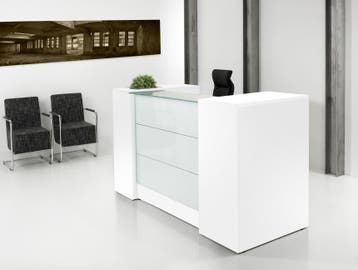 MANAGE-IT balie, wit, 188cm breed, Overige plaatsen, Ophalen of Verzenden, Nieuw in verpakking, Overige typen