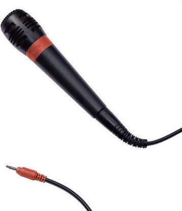 Sony Playstation 2/3 Wired SingStar Microfoon - Rood, Verzenden, Zo goed als nieuw