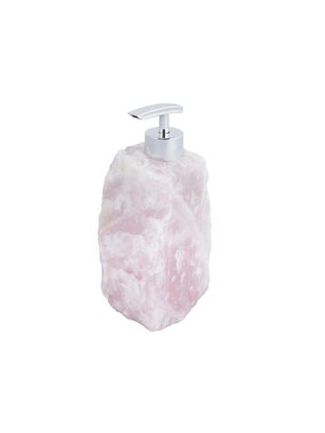 Rozekwarts Zeepdispenser - Navulbaar - ca. 1,7kg (Kristal), Ophalen of Verzenden