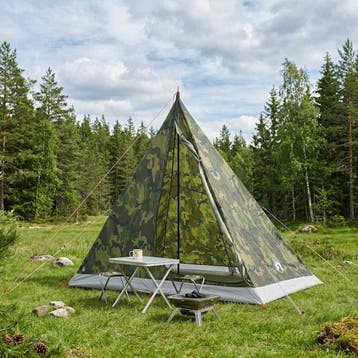 vidaXL Backpacking Tent 2-persoons Camouflage, Verzenden, Nieuw, Tot en met 2