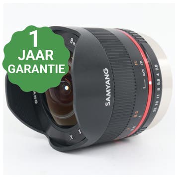 10% korting | Samyang 8mm f/2.8 UMC Fisheye II Fujifilm X, Verzenden, Gebruikt