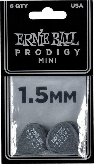 Ernie Ball 9200 Prodigy mini plectrum 1.50 mm 6-pack, Ophalen of Verzenden, Nieuw, Elektrische gitaar