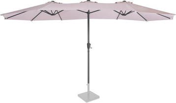 2dekans | VONROC Parasol – Dubbele Parasol & Incl., Ophalen of Verzenden, Zo goed als nieuw