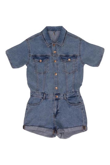 Only Jumpsuit Meisjes in maat 170 Blauw, Verzenden, Zo goed als nieuw, Only, Jongen of Meisje
