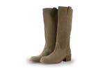 Manfield Laarzen in maat 38 Beige, Kleding | Dames, Schoenen, Hoge laarzen, Verzenden, Beige, Zo goed als nieuw