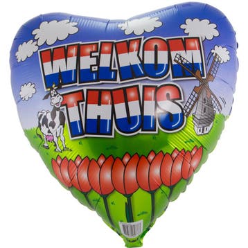 Folieballon Welkom Thuis - 46cm, Hobby en Vrije tijd, Ophalen of Verzenden, Nieuw