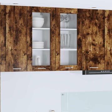 vidaXL Hangkast met opslag Gerookt eiken 40 x 31 x 80 cm, Verzenden, Nieuw, Bruin