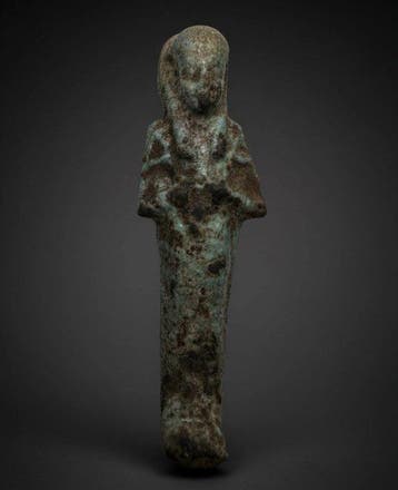 Oude Egypte, derde tussenperiode Faience Shabti (Zonder