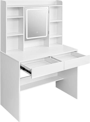 2x Luxe make-up tafel met spiegel en led verlichting, Nieuw