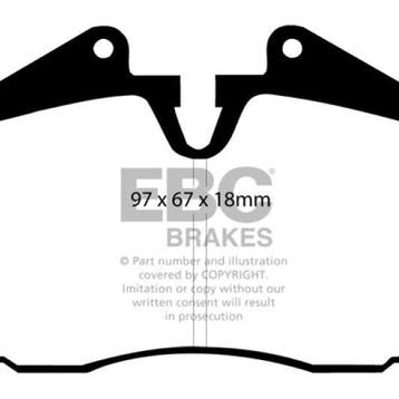 EBC 89-95 Ferrari 348 3.4 Redstuff Front/Rear Brake Pads, Ophalen of Verzenden, Nieuw