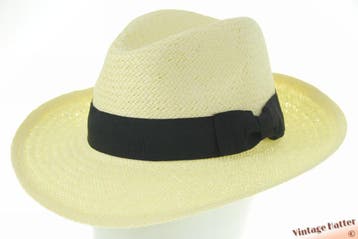 Panama gleufhoed gelig wit papier 54-58 Nieuw elastisch, Ophalen of Verzenden, Nieuw, Hoed