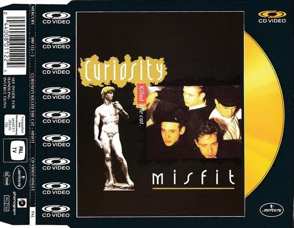 cd single - Curiosity Killed The Cat - Misfit CD VIDEO, Cd's en Dvd's, Cd Singles, Zo goed als nieuw, Verzenden