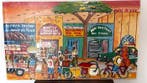 Schilderij - Afrikaanse straatscène – Levendig stedelijk