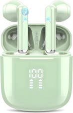 Draadloze Oortjes met LED Display - Bluetooth 5.3 - Groen, Ophalen of Verzenden, Nieuw
