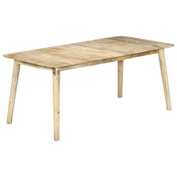 vidaXL Eettafel 180x90x76 cm massief mangohout, Verzenden, Nieuw