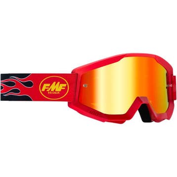 Crossbril FMF Powercore Flame – Rode Spiegellens, Verzenden, Nieuw met kaartje, Motorcrosskleding