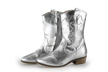 Wysh Cowboy laarzen in maat 38 Zilver, Overige kleuren, Verzenden, Zo goed als nieuw, Wysh