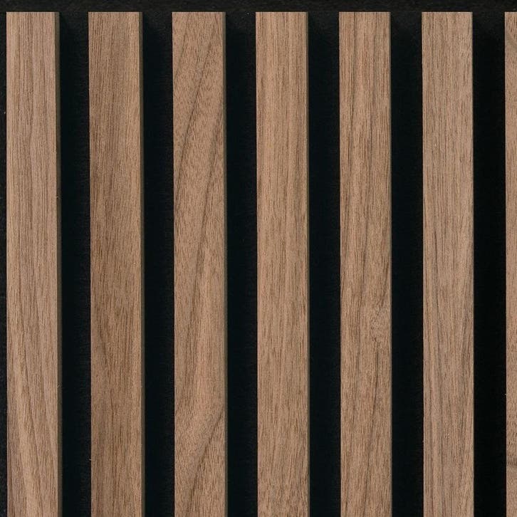 SilentLines Akoestische Lattenwand Tegel Walnoot - 2 Stuks, Huis en Inrichting, Woonaccessoires | Wanddecoraties, Ophalen of Verzenden