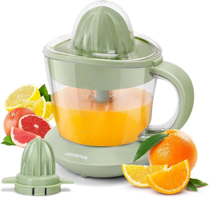 Citruspers - Elektrisch - 40W - Groen - Aigostar, Witgoed en Apparatuur, Juicers, Zo goed als nieuw, Verzenden