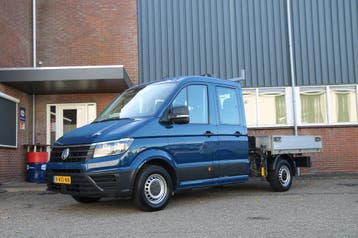 Volkswagen Crafter 35 2.0 TDI Pickup / DC / HIAB Kraan / Tre, Gebruikt, Euro 6, Overige kleuren, Airbags