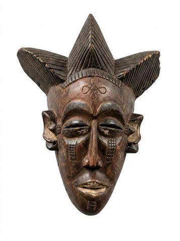 Masker Jonge Vrouw Muana Mpo (Angola) - DR Congo (Zonder