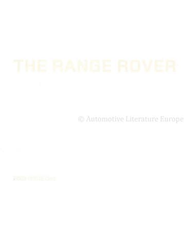 2010 RANGE ROVER BROCHURE ENGELS, Boeken, Nieuw, Author