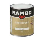 Rambo Grondverf Mat Wit Wit 0.75L, Verzenden, Wit, Nieuw, Verf